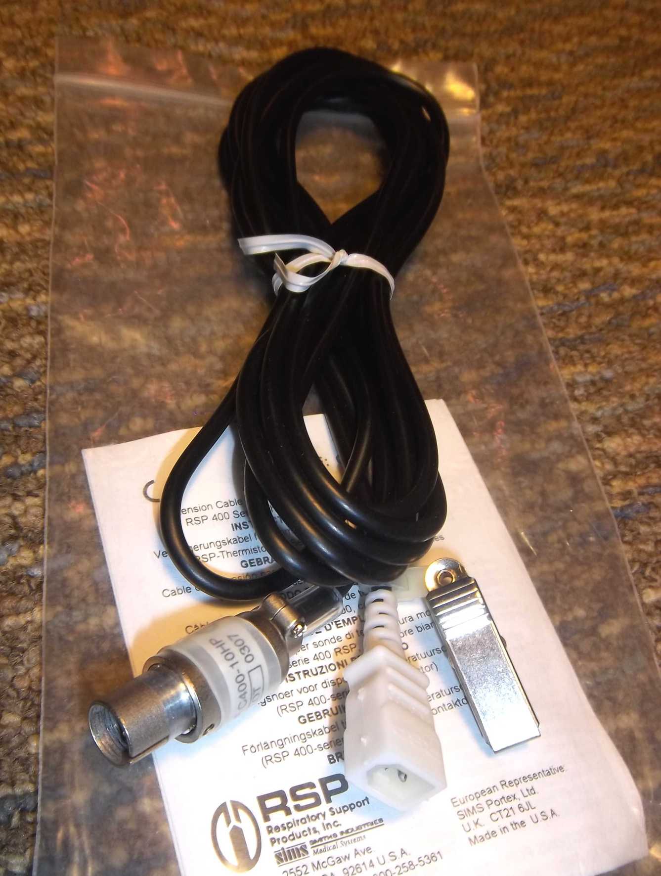 New 10 ft extension cable for Level 1 temp probes cables